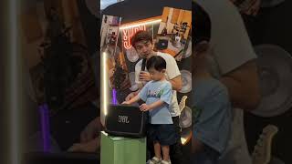 testing out the jbl bandbox trio's stem AI splitter function