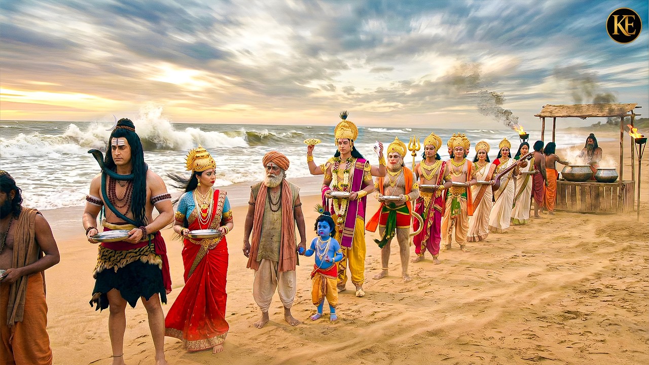 “समुद्र किनारे लगे भंडारे में पहुँचे सभी देवता! अद्भुत दिव्य दृश्य” || YMKN || Krishan leela