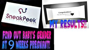 SneakPeek Early Gender Test + MY RESULTS!!