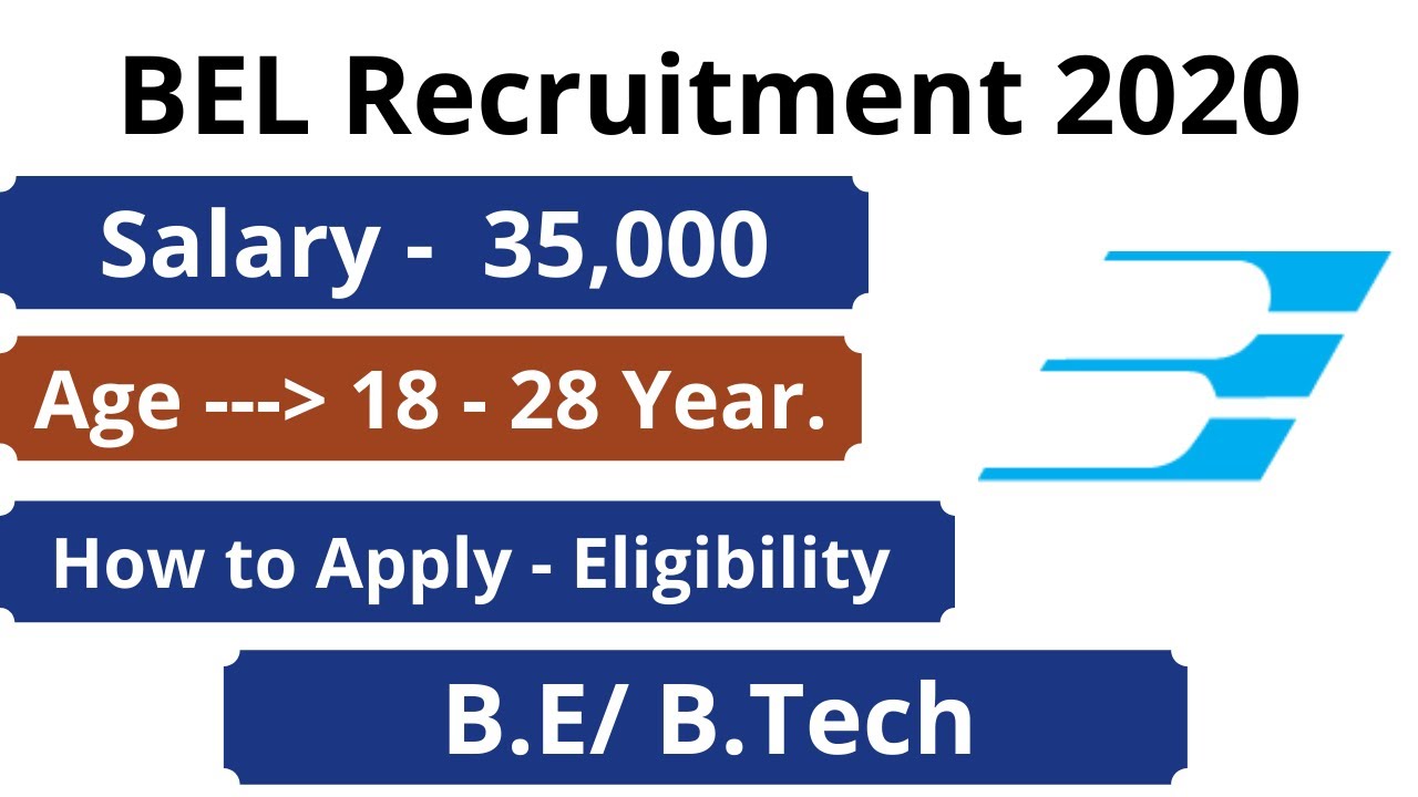 BEL Recruitment 2020 Apply Online | Engineers Jobs | Latest Govt Jobs 2020