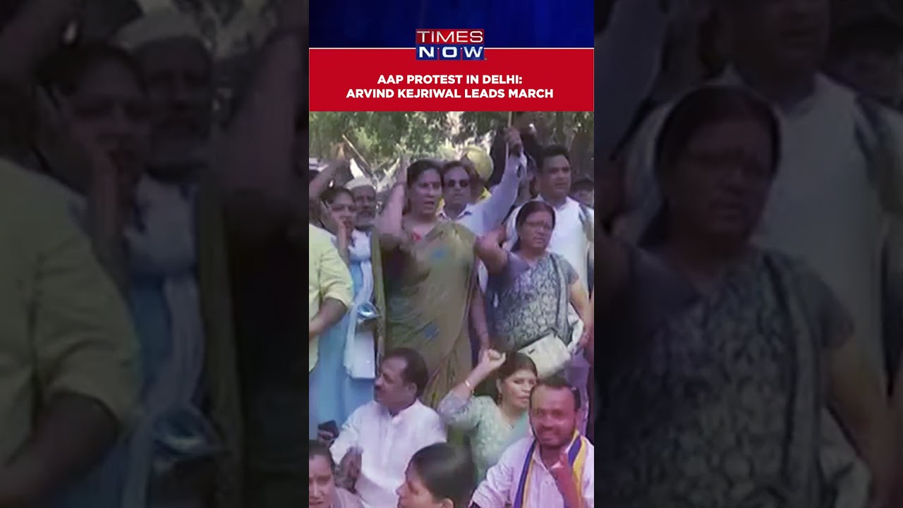 AAP Protest In Delhi: Arvind Kejriwal Leads March Towards BJP Office| Watch High Drama 