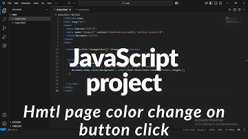 JavaScript Project | html Body Color Change On Button Click | JS Project Complete Code