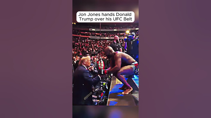 Jon Jones Hands Donald Trump the UFC Belt: Iconic UFC 309 Moment!