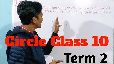 Prove that the line segment joining the points of contact of two parallel tangents of a circle