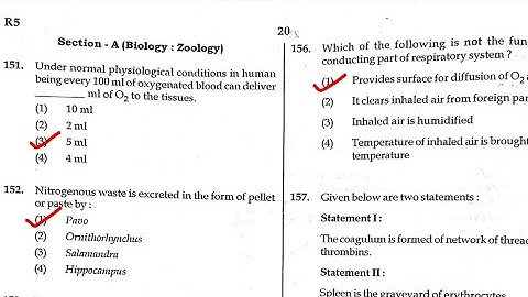NEET 2022 Biology(Zoology) Answer Key // Questions Paper Complete Solutions //NEET 2022 Answer Key