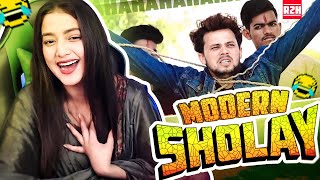 BEST SHOLAY PARODY EVER 😂 @Round2hell | Reaction on R2H | Round2Hell Girl Reaction || SUMO @SUMOFME