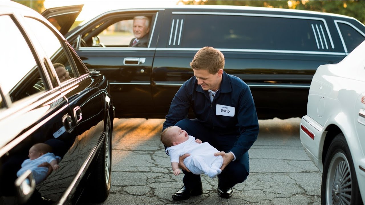 Empleado de tienda salva a bebé  no sabía que su padre lo estaba mirando desde su limusina
