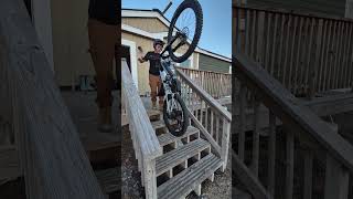 First E‑Bike Ride: Becoming a Stair‑Dropping Pro, learning tutorial #mtb #challenge #kids