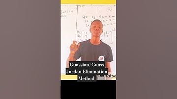 Gaussian Elimination|Row Reduction|#gausseliminationmethod  #gaussjordanmethod  #rowreductionmethod