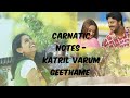 #22 Katril varum Geethame | Carnatic swaras on Veena| Ranjani mahesh #ranjanisnotes