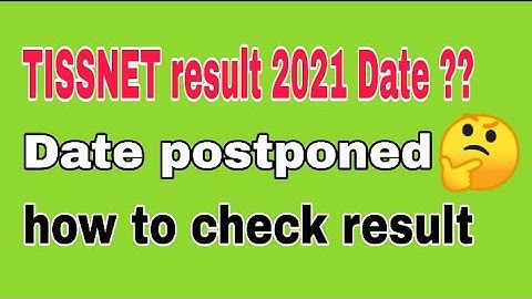 TISSNET result 2021 out? || Tissnet exam result date 2021||   TISSNET 2021result how to download
