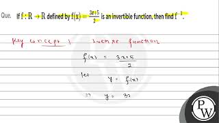 If \\(\\mathrm{f}: \\mathrm{R} \\rightarrow \\mathrm{R}\\) defined by \\(\\mathrm{f}(\\mathrm{x}....