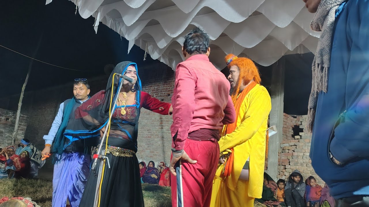 झुमड़ा नाच लाहचारी राकेश यादव सुक‌ई बाबा का देहाती भजन 7518439247