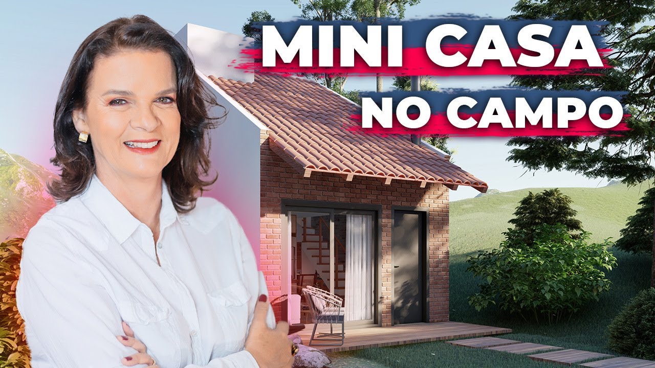 Mini casa 31m² | Planta de casa pequena em terreno 4x8m