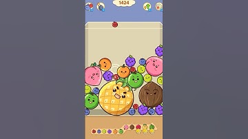 Fruit Drop Merge Game #fruit #gaming #shorts #drop #merge
