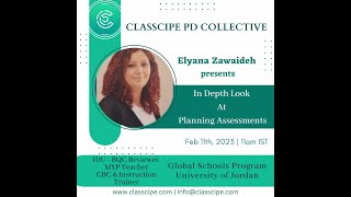 Classcipe PD Collective session on "In depth look at planning assessments" - 11th February, 2023