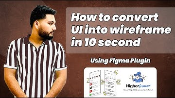 How to convert UI into Wireframe in 10 second using Figma plugin. Plugin Name: Higherframer