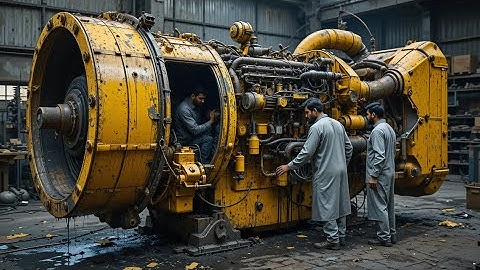 Incredible Engine Rebuild – Fully Restored Old & Seized Caterpillar Engine by Expert Mechanic