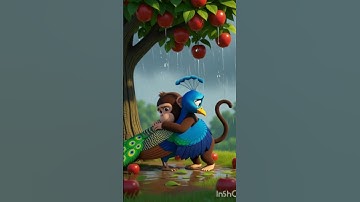 "The Peacock and the Monkey 🌿 | Short Moral Story for Kids | Save Nature"