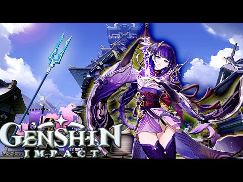 Ловлю рыбу на копьё Улов для Райден.▶️Геншин Импакт▶️Genshin Impact