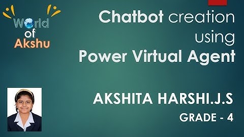 ChatBot using Microsoft Power Virtual Agent