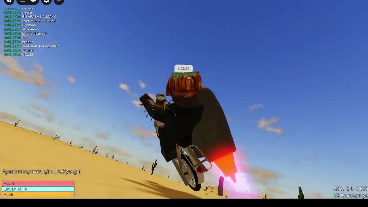 UÇUŞ TESTİ #roblox #adesert