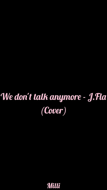 We don't talk anymore 🖤 #cover @JFlaMusic 💌 #charlieputh
