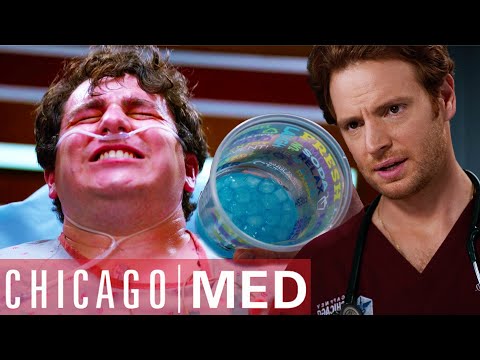 Frat Boy has a Tear in his Stomach From Ice Cubes 🧊 | Chicago Med