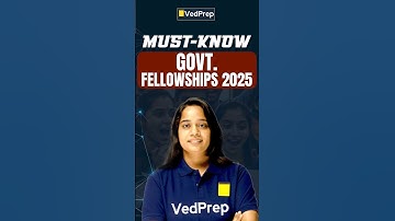 Top Government Fellowships in 2025 | For Biology Students | VedPrep Biology