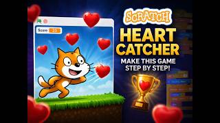 Create A Scratch Game Cat Catch Hearts Game Beginner Friendly