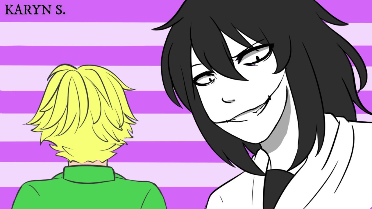 jeff the killer and jeff the killer (creepypasta) drawn by dazz_chan