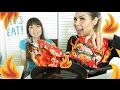 WORLDS 🔥 SPICIEST KOREAN RAMEN NUCLEAR FIRE NOODLE Challenge | Mukbang 먹방 -  Girl vs Food 핵불닭볶음면