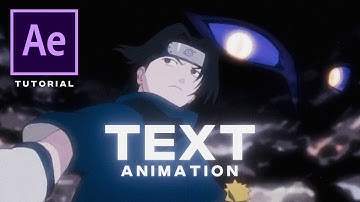 Text Animation | After Effects AMV Tutorial