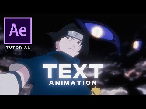Text Animation | After Effects AMV Tutorial