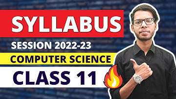 Class 11 Computer Science Syllabus 2022-23 | Class 11 Python | in Hindi
