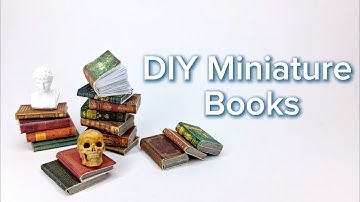 How to make MINIATURE BOOKS Scale 1:12 | Book Nook Miniature Art