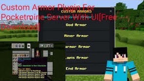 Custom Armor Plugin For PocketMine [Free Download] Auto Setup