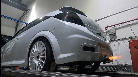 vauxhall astra vxr nurburgring edition -  355bhp - stage 3 - dyno run - pops+bangs+flames