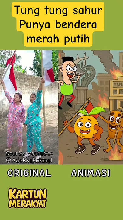 Tung Tung has a red and white flag @Adekkakakinul #parody #funny #animation #viralvideo