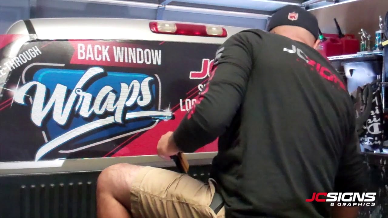 Installing Perforated Window Vinyl YouTube