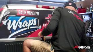 Installing Perforated Window Vinyl