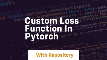 custom loss function in pytorch