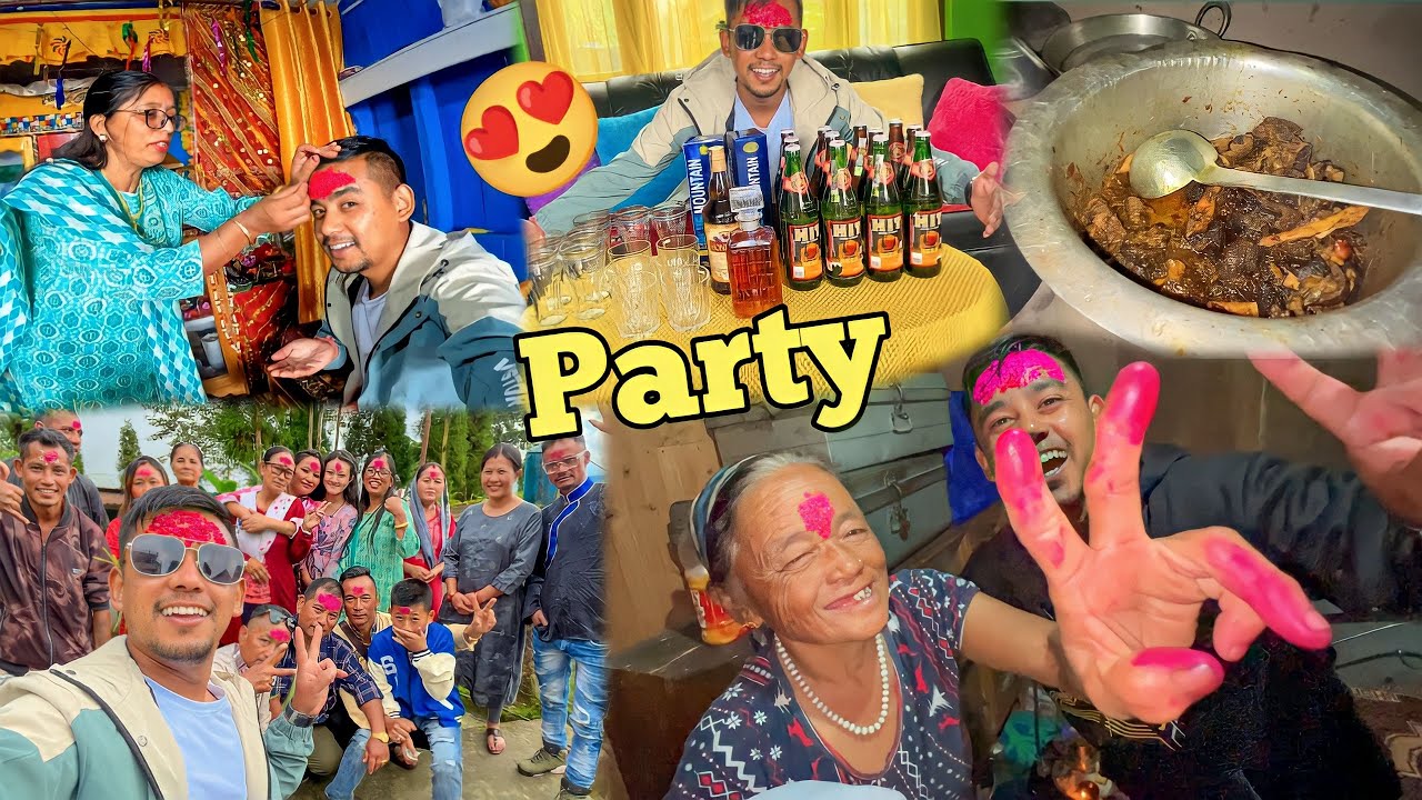 😍Dussehra Party with Family At My Village | 🥳Village Dussehra | Darshan Vlogs |