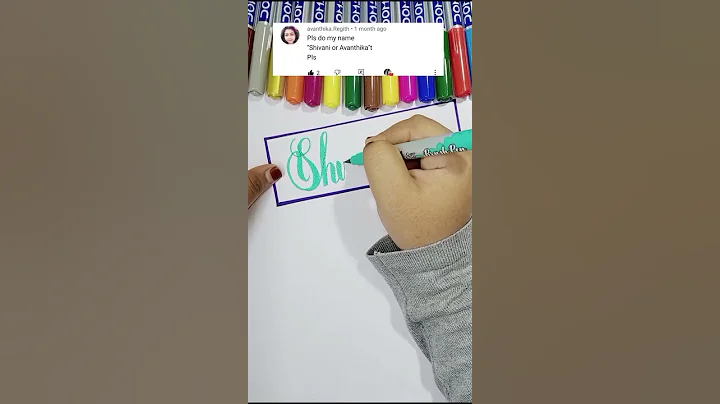 Shivani 🥰 name calligraphy ||doms brush pen calligraphy || calligraphy name writing/WhatsApp status💕