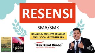 MATERI RESENSI BAHASA INDONESIA (PALING LENGKAP) || KELAS XI SMA/SMK || BONUS SOAL   PEMBAHASAN