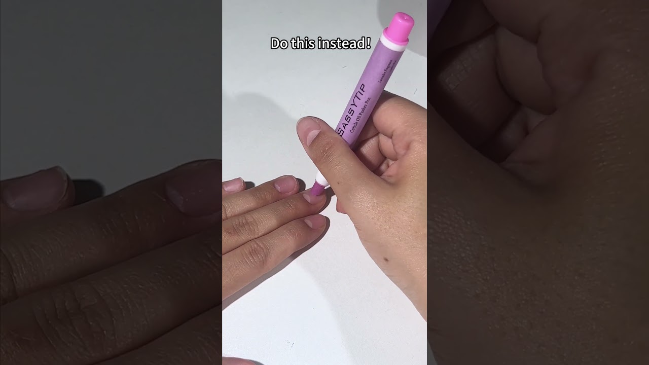 perfect cuticles at home! Our oil pusher pen, the ultimate cuticle fix! 💅​