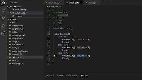 Node.js for Absolute beginners in Sinhala -09 switch statement and ternary operator (JavaScript)