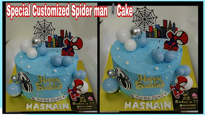 Beginners Spiderman🕷️Theme Cake Designs/Spiderman Cake Ideas🕷️Boys Birthday Cake#spidermancake#viral