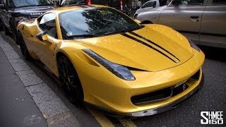 Ferrari 458 italias are immensely popular cars and in central london
you almost have to customise yours differentiate it from the crowd.
car question featured here is equiped with a ...