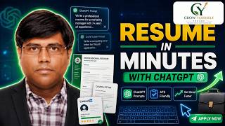 21. Create Resume & Cover Letter in Minutes Using ChatGPT | Best Prompts for Job Seekers